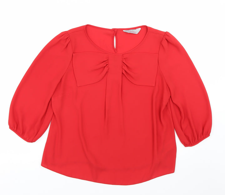 Dorothy Perkins Womens Red   Basic Blouse Size 12