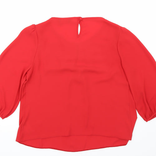 Dorothy Perkins Womens Red   Basic Blouse Size 12