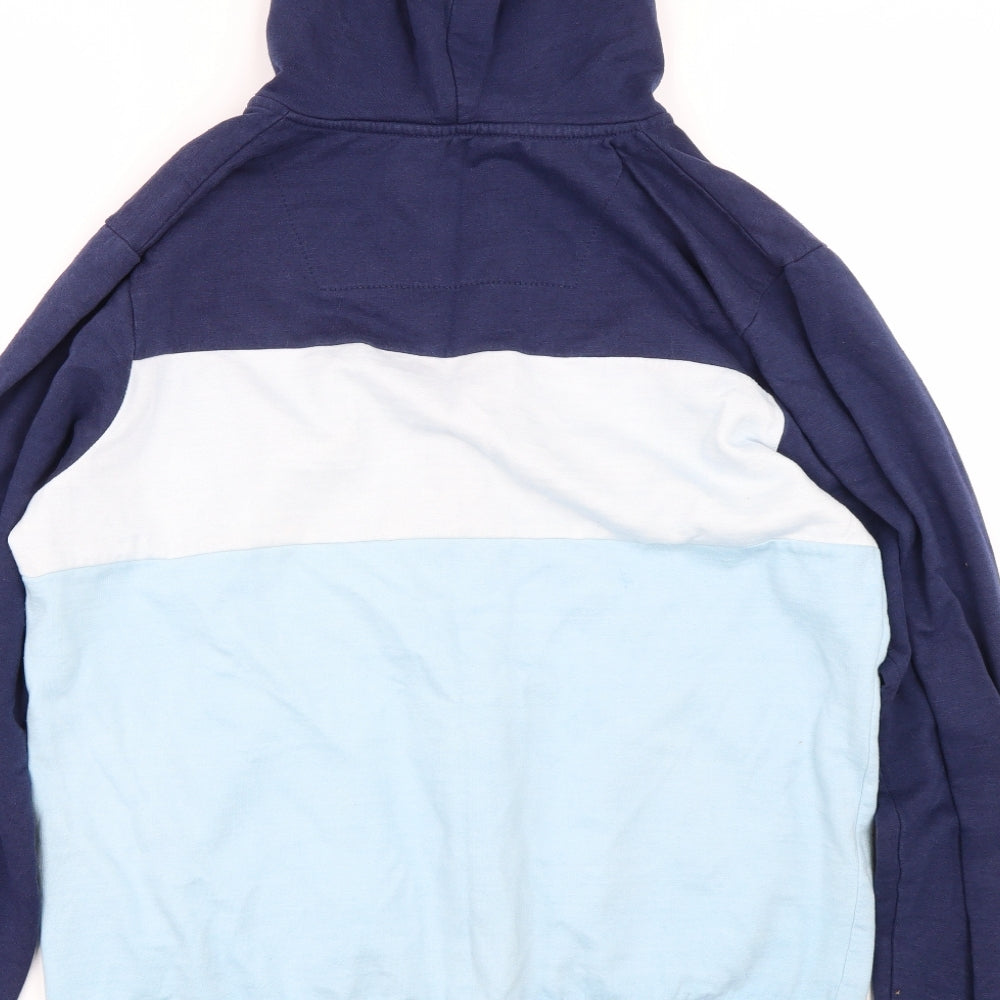 Threadbare Mens Blue   Full Zip Hoodie Size L