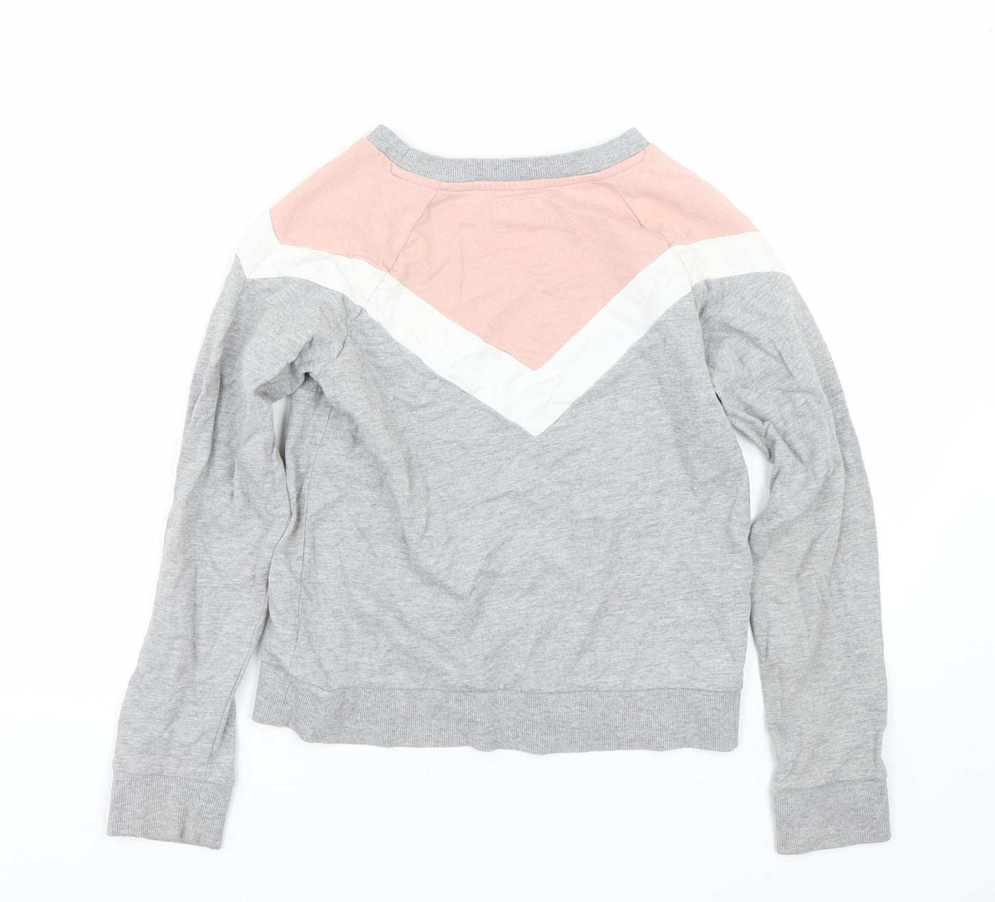 TU Girls Grey Striped  Pullover Sweatshirt Size 12 Years