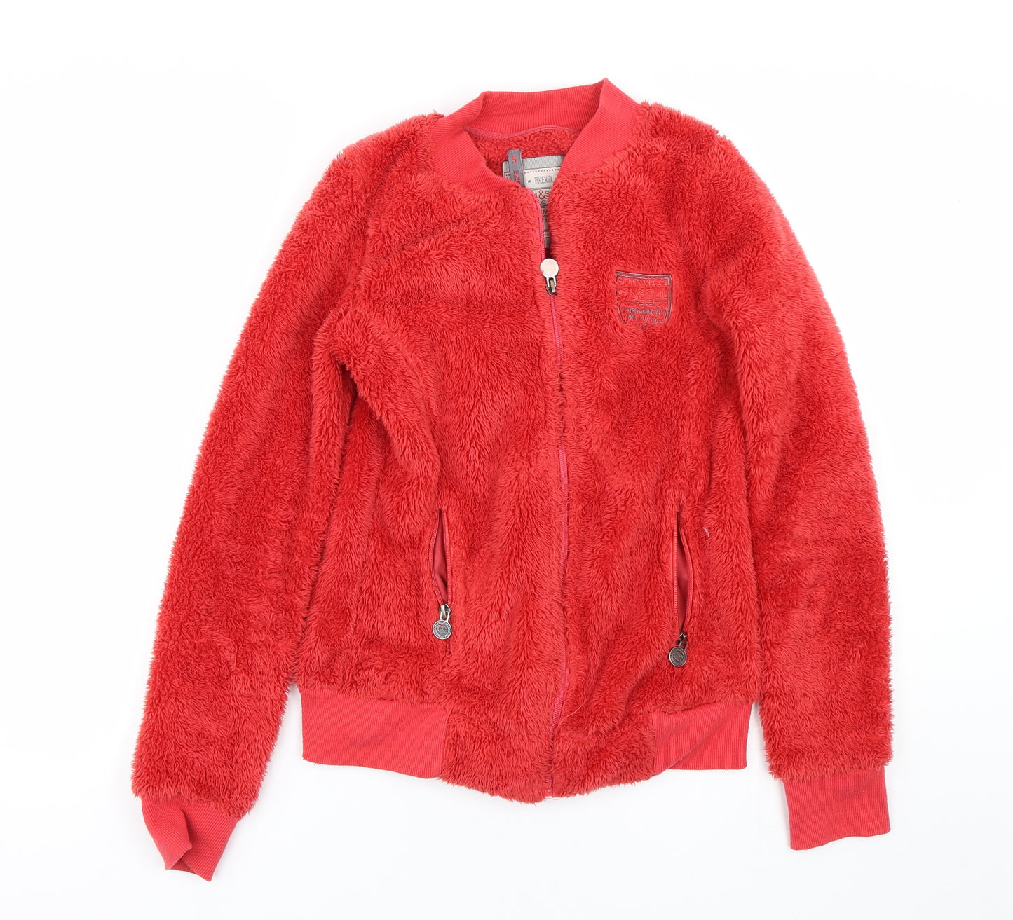 Preworn Womens Red   Full Zip Sweatshirt Size S