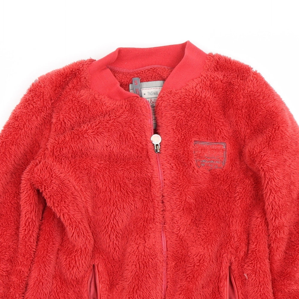 Preworn Womens Red   Full Zip Sweatshirt Size S