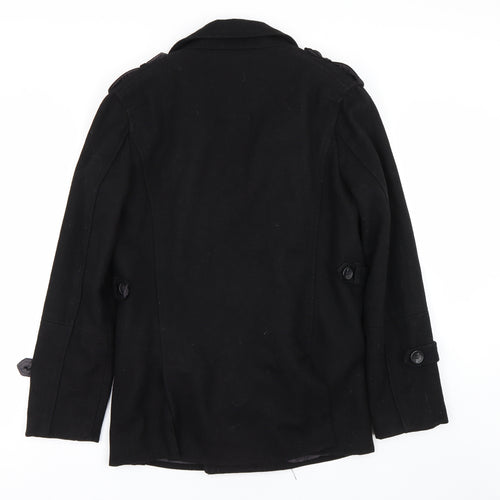 Cedar Wood State Womens Black   Trench Coat Coat Size S