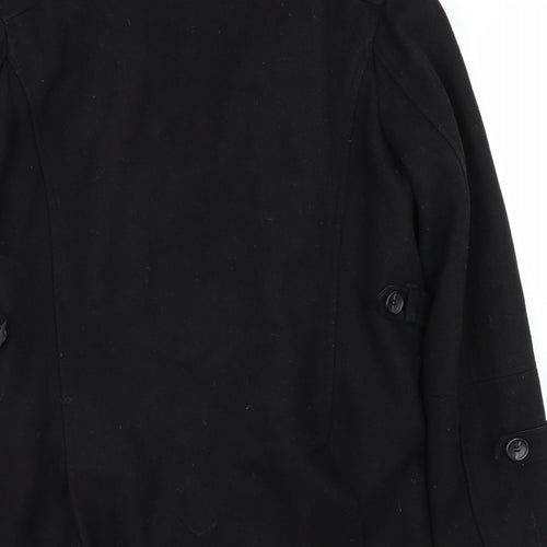 Cedar Wood State Womens Black   Trench Coat Coat Size S