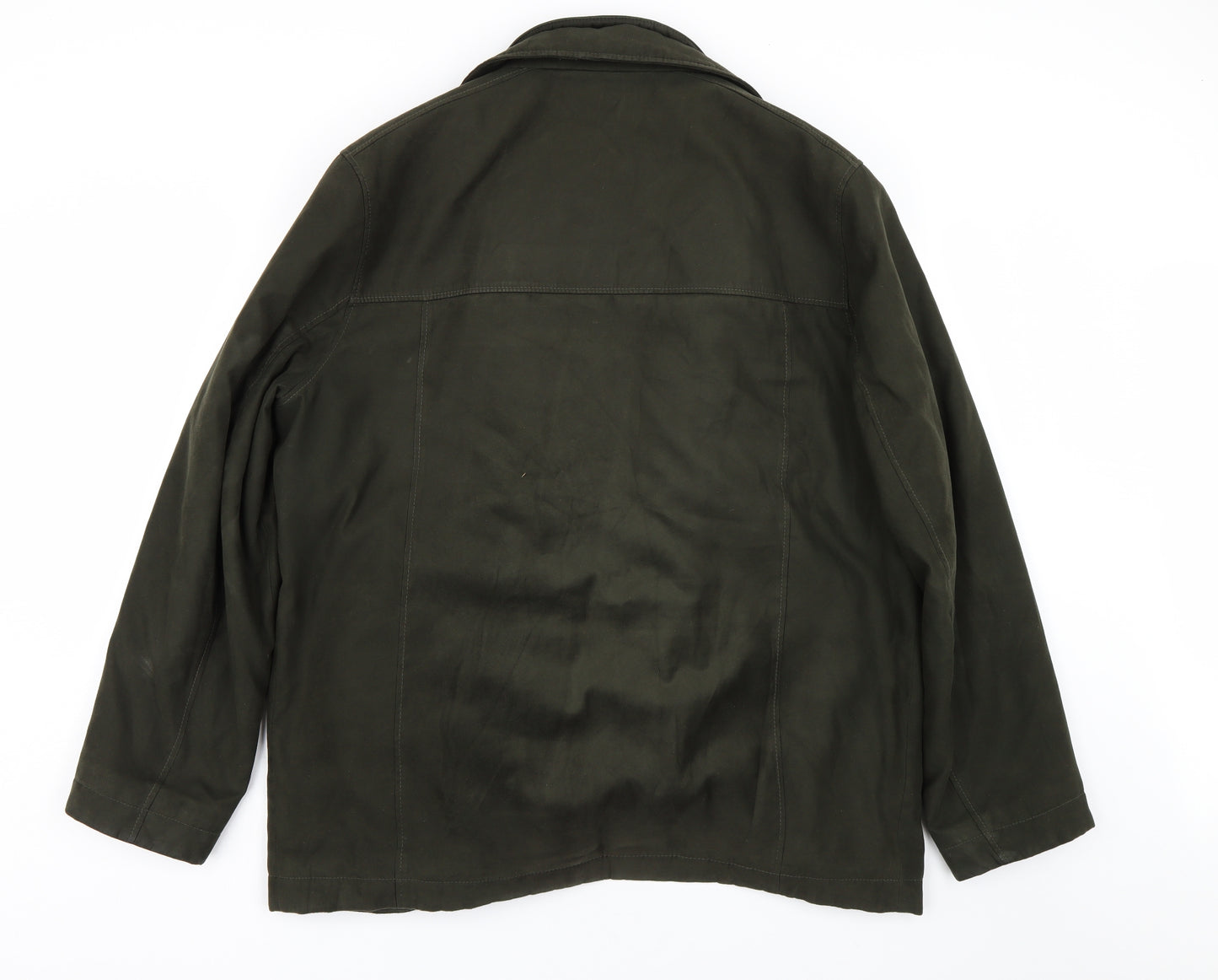 Jupiter Mens Green   Overcoat Coat Size S