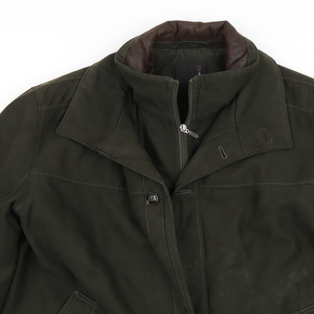 Jupiter Mens Green   Overcoat Coat Size S