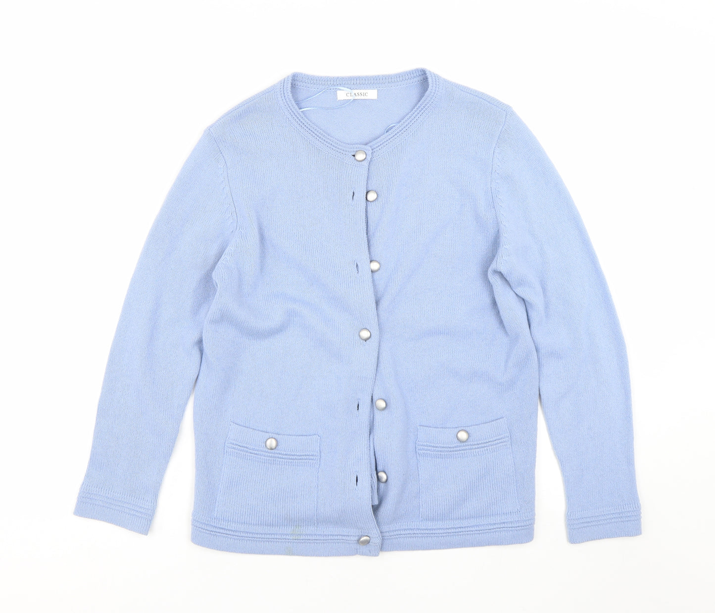 M&S Womens Blue   Cardigan Jumper Size 12