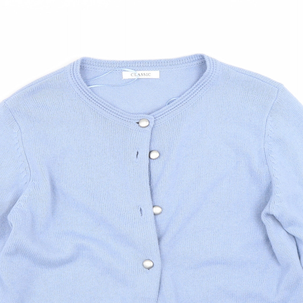 M&S Womens Blue   Cardigan Jumper Size 12