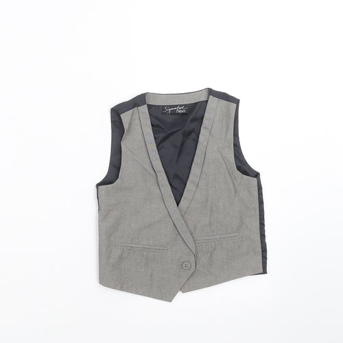 NEXT Boys Grey   Gilet Waistcoat Size 2-3 Years