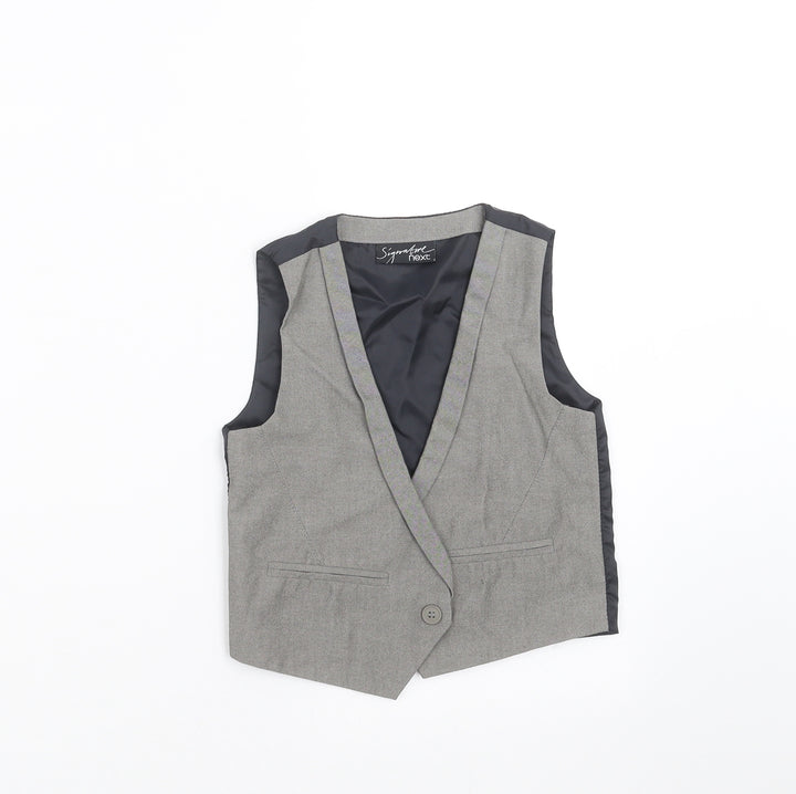 NEXT Boys Grey Gilet Waistcoat Size 2-3 Years