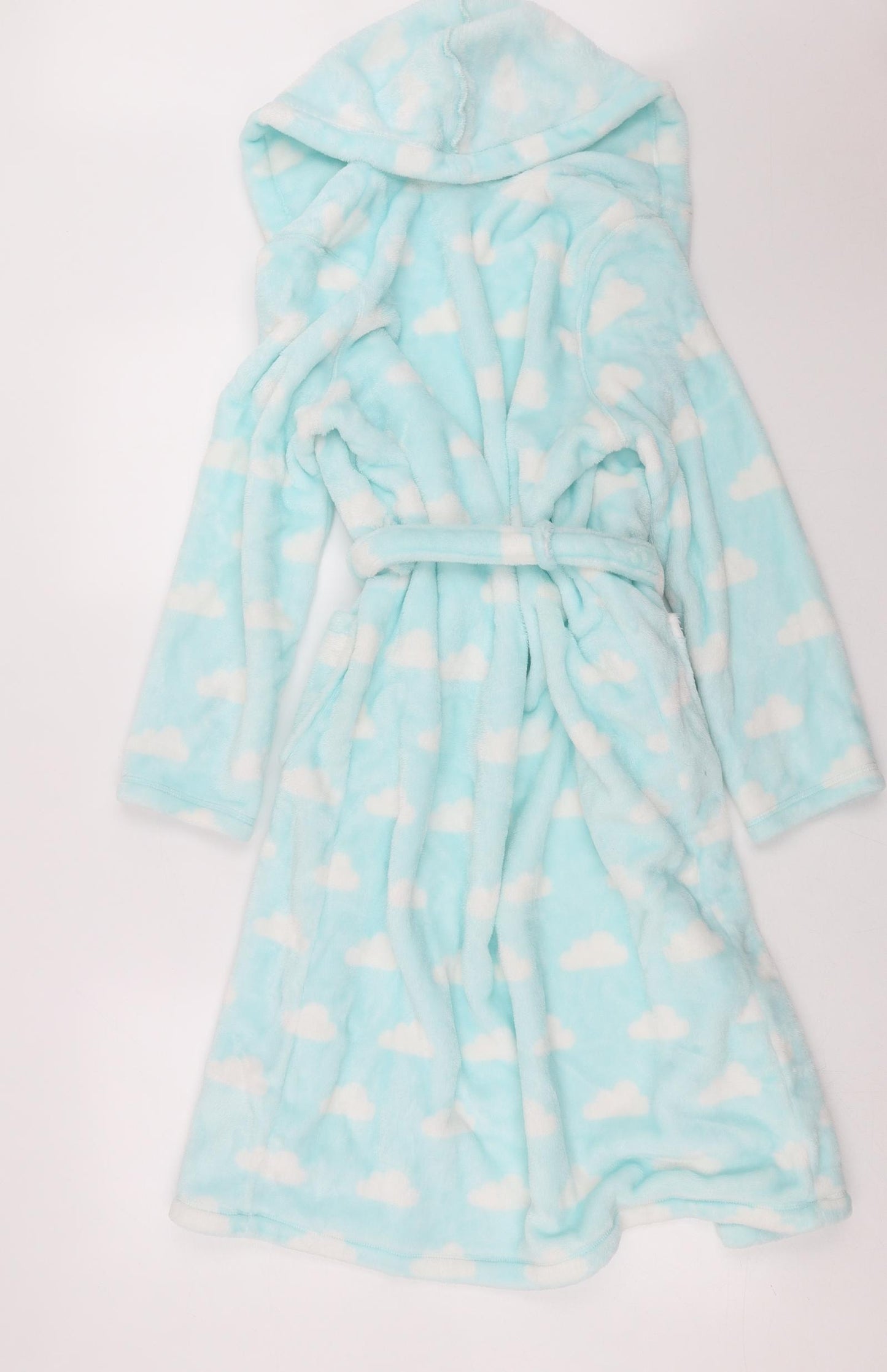 Marks and Spencer Girls Blue   Top Robe Size 11-12 Years  - Cloud Print
