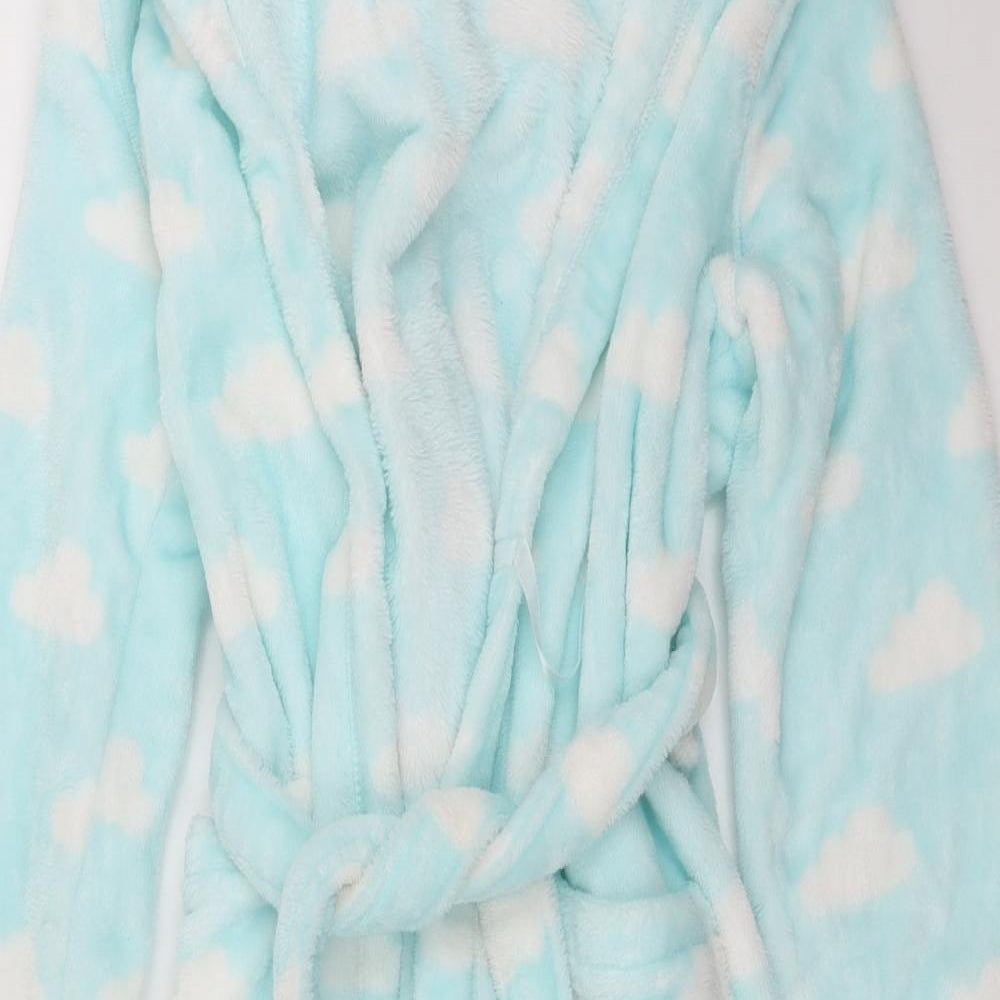 Marks and Spencer Girls Blue   Top Robe Size 11-12 Years  - Cloud Print