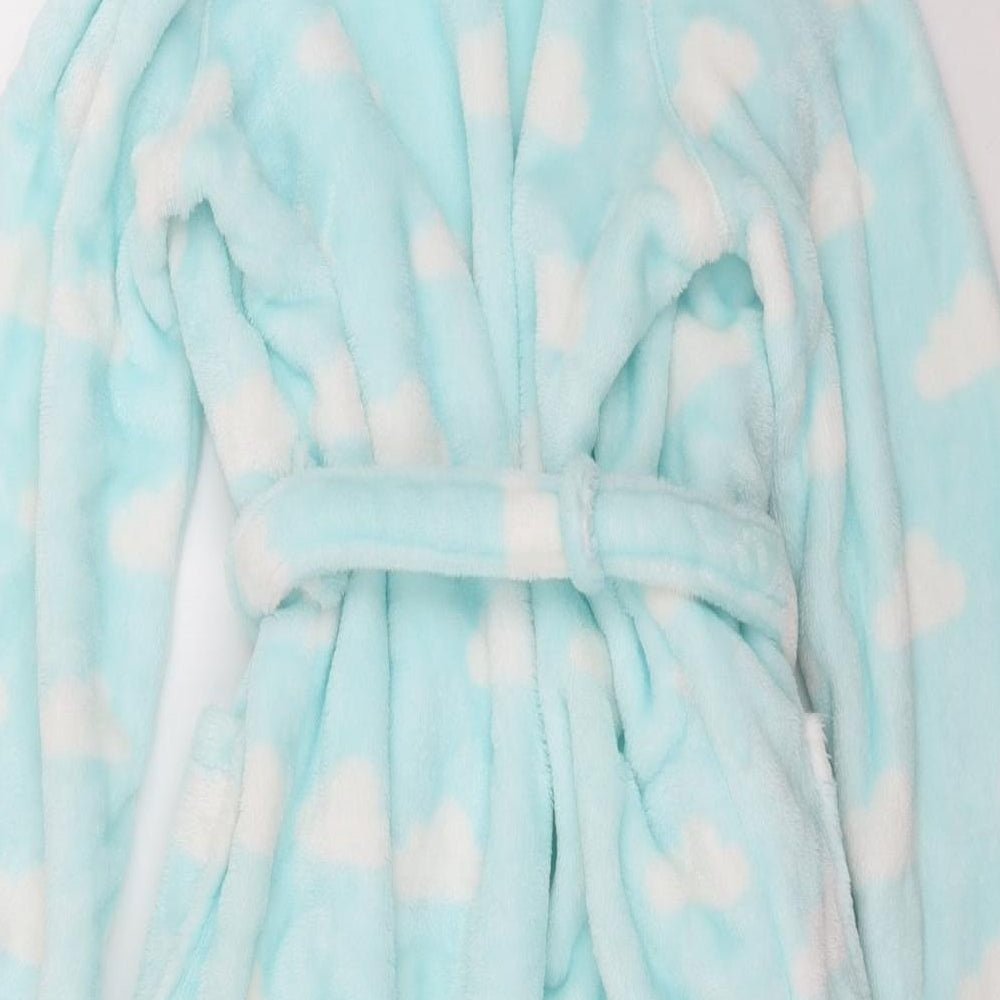 Marks and Spencer Girls Blue   Top Robe Size 11-12 Years  - Cloud Print