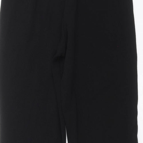 PRETTYLITTLETHING Womens Black   Trousers  Size 8 L25 in