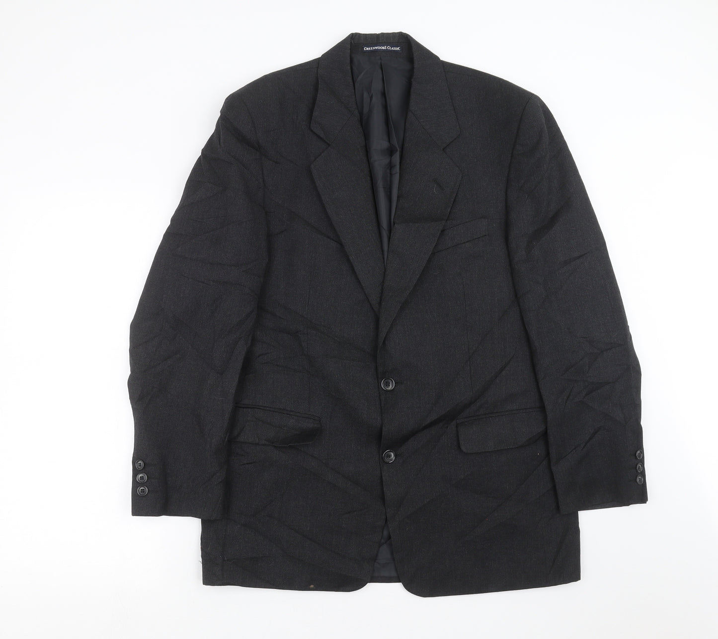 GREENWOODS Mens Grey   Jacket Suit Jacket Size 38