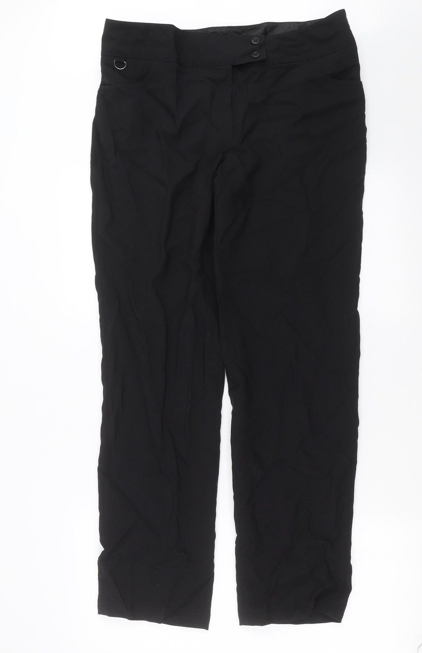 Clubclass Womens Black   Trousers  Size 14 L31 in