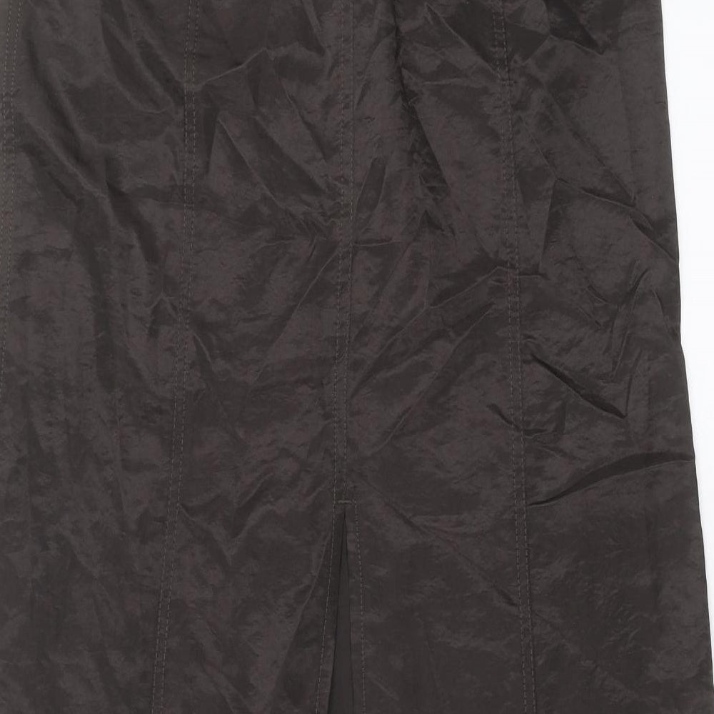 Marks and Spencer Womens Black   Maxi Skirt Size 10  - splits