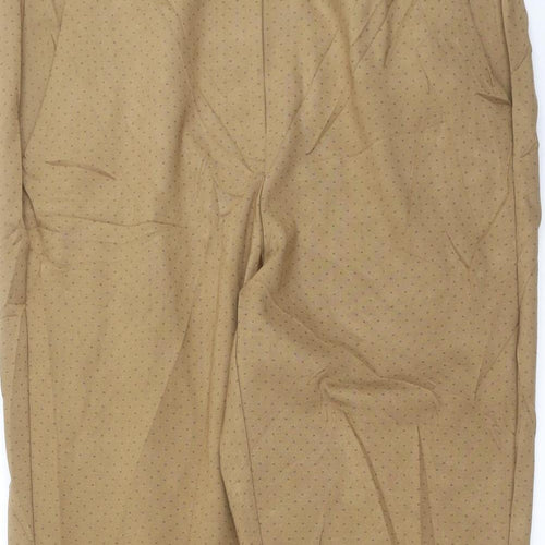 Preworn Womens Beige   Trousers  Size 18 L29 in - dotted pattern