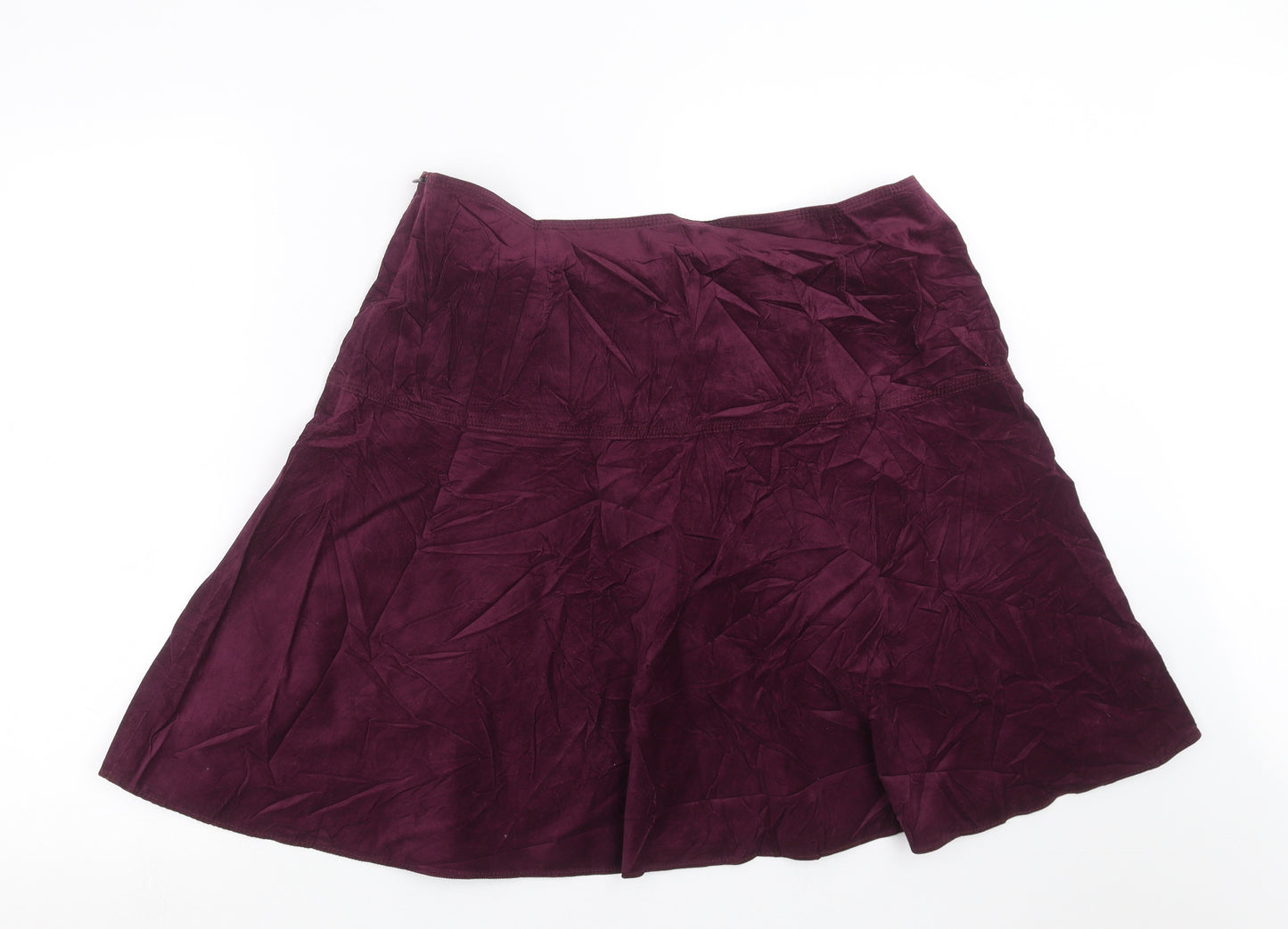 Marks and Spencer Womens Purple   A-Line Skirt Size 16
