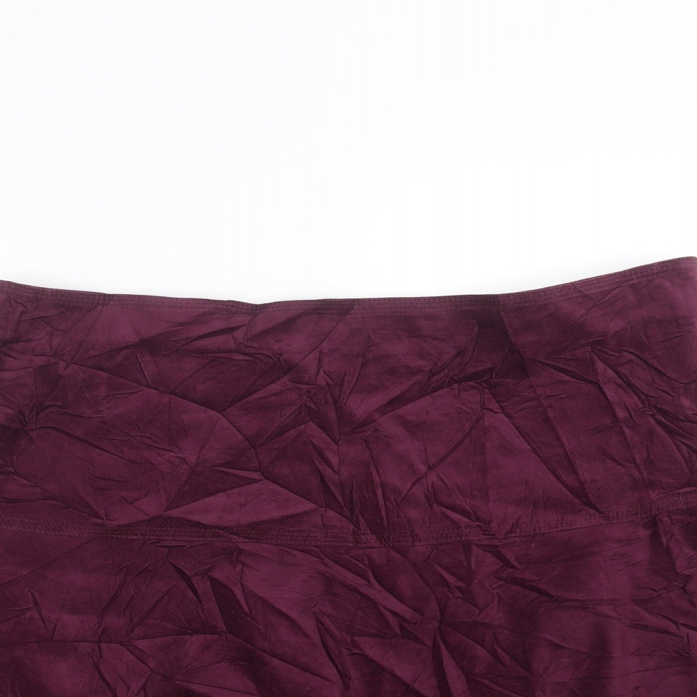 Marks and Spencer Womens Purple   A-Line Skirt Size 16