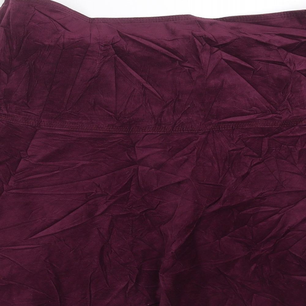 Marks and Spencer Womens Purple   A-Line Skirt Size 16