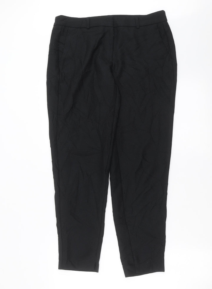 Dorothy Perkins Womens Black   Trousers  Size 12 L28 in
