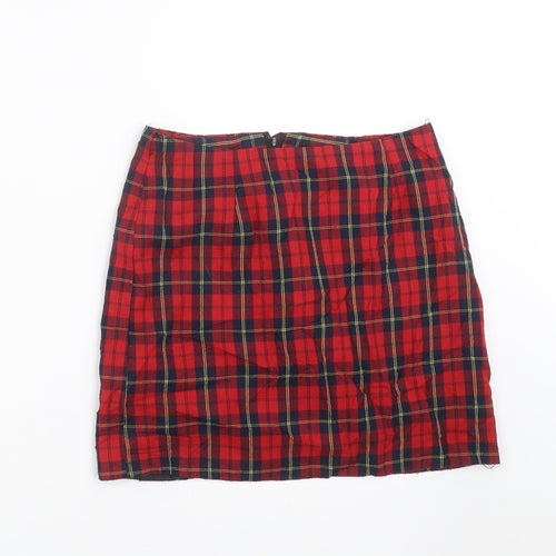 New Look Girls Red Plaid  Mini Set Size 8 Years