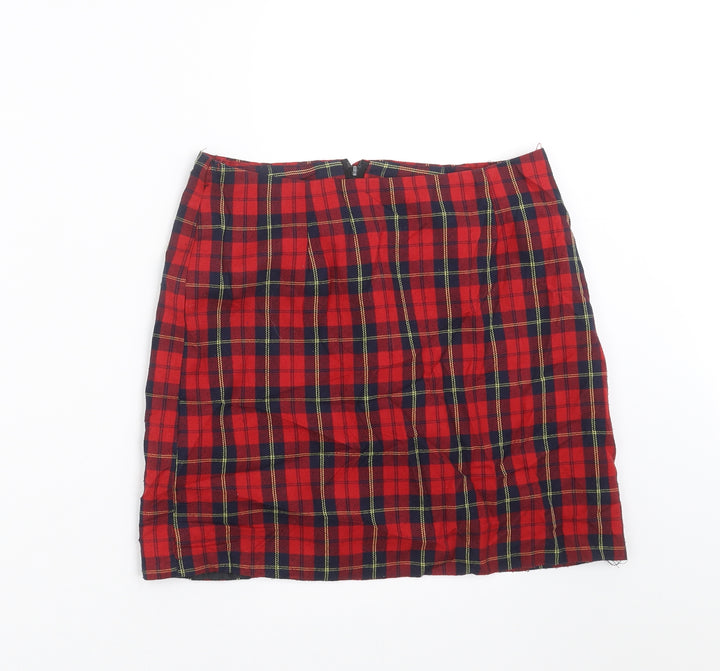 New Look Girls Red Plaid Mini Set Size 8 Years