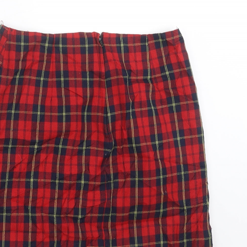 New Look Girls Red Plaid  Mini Set Size 8 Years