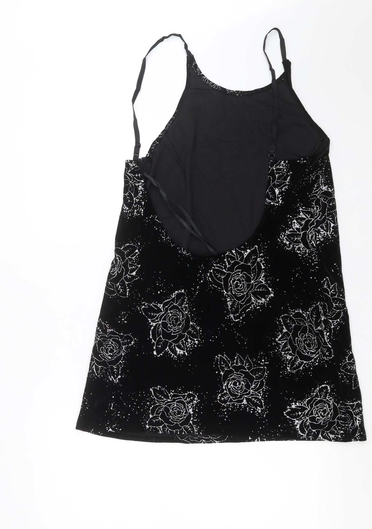Motel Womens Black Floral  Mini  Size M