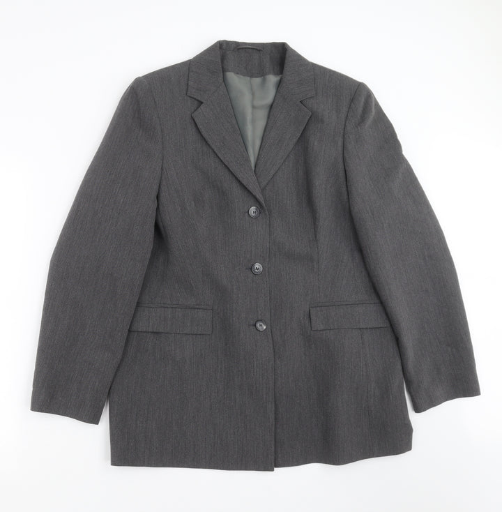 Dorothy Perkins Womens Grey Jacket Suit Jacket Size 16