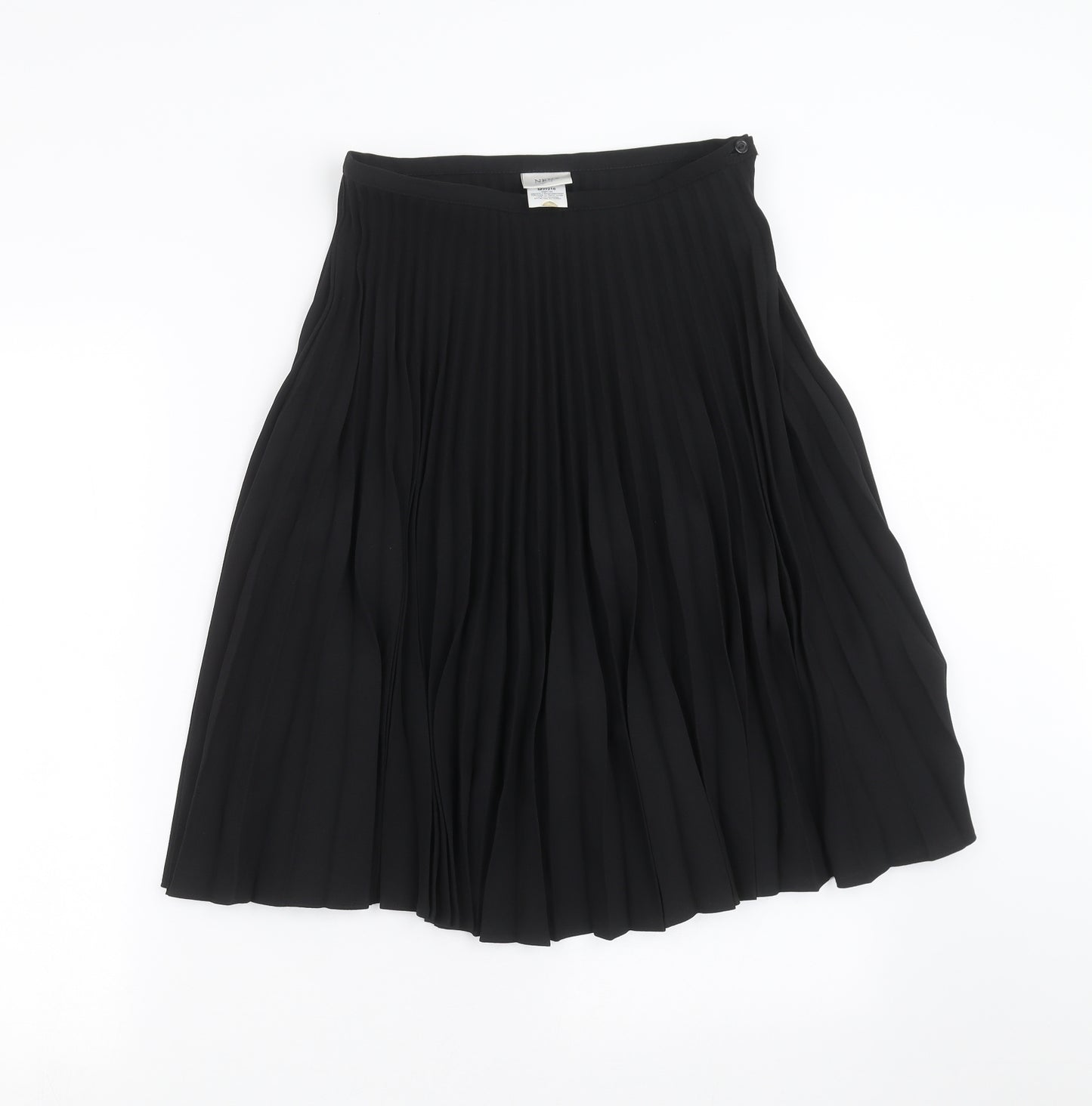 NEXT Womens Black   A-Line Skirt Size 12  - pleated