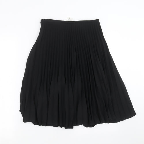 NEXT Womens Black   A-Line Skirt Size 12  - pleated