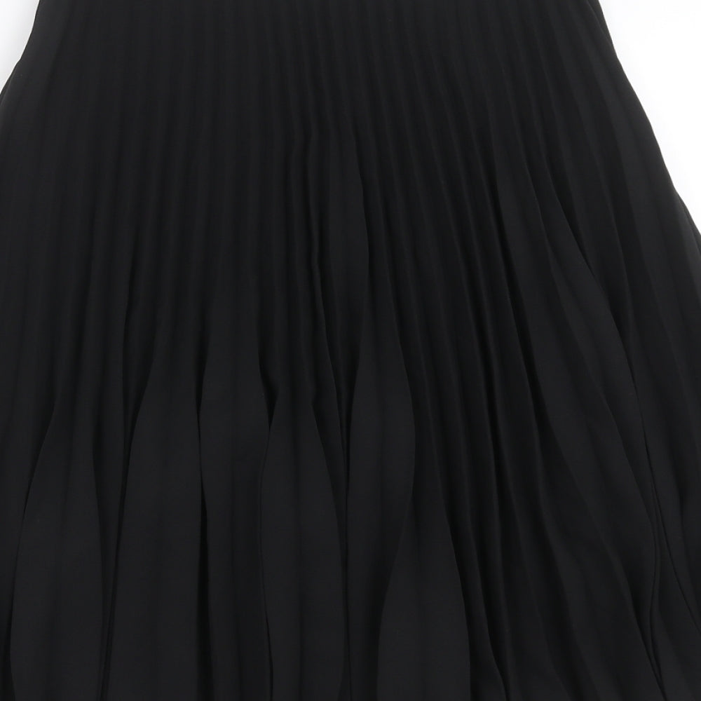 NEXT Womens Black   A-Line Skirt Size 12  - pleated