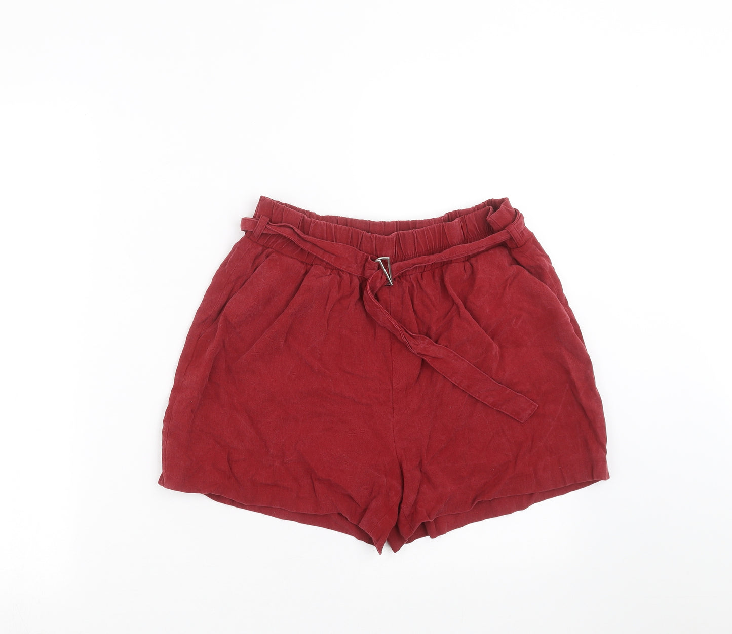 Zara Womens Red   Hot Pants Shorts Size S