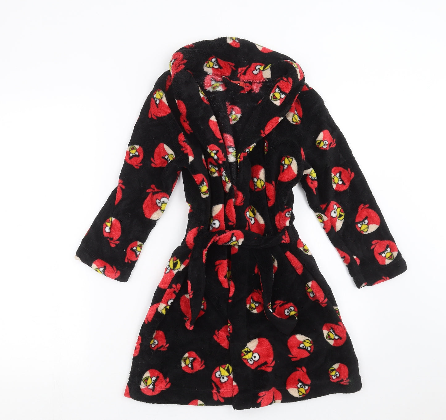 George Boys Black    Robe Size 7-8 Years  - angry birds