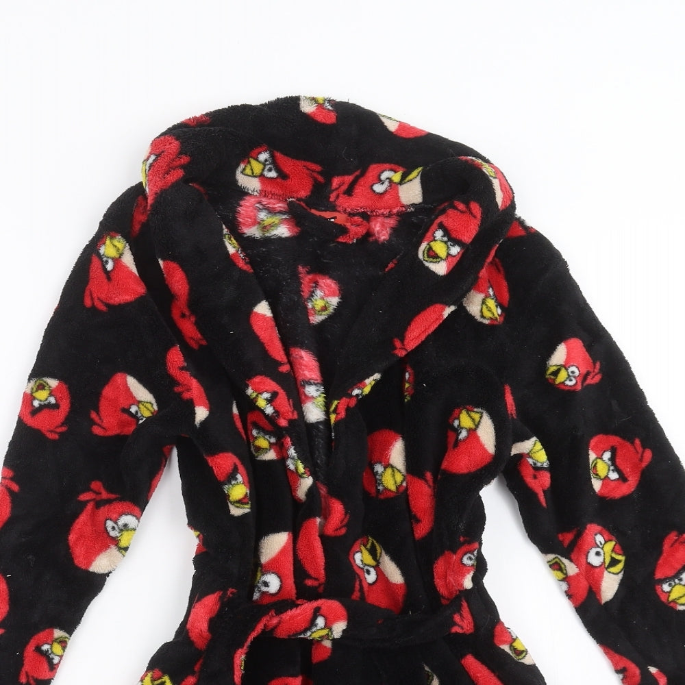 George Boys Black    Robe Size 7-8 Years  - angry birds