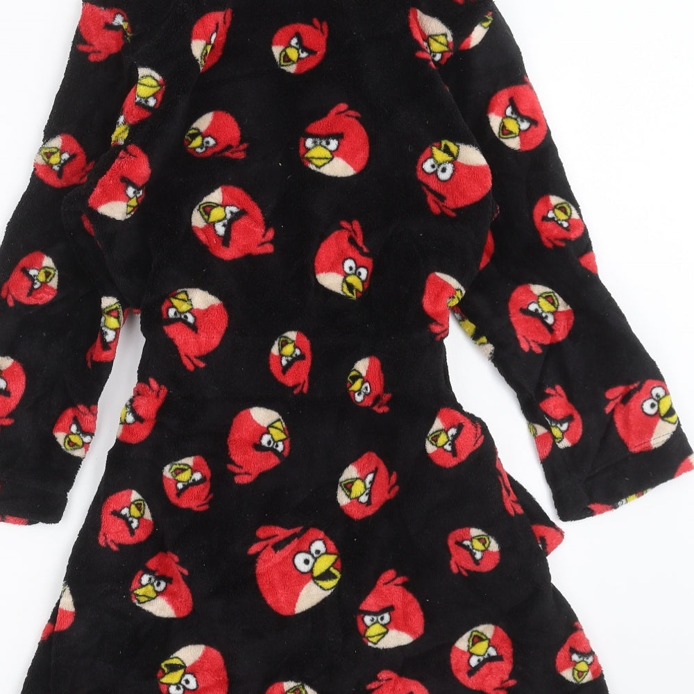 George Boys Black    Robe Size 7-8 Years  - angry birds