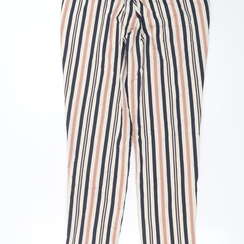 River Island Womens Beige Striped  Trousers  Size 8 L28 in