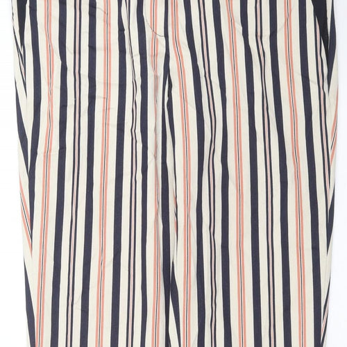 River Island Womens Beige Striped  Trousers  Size 8 L28 in