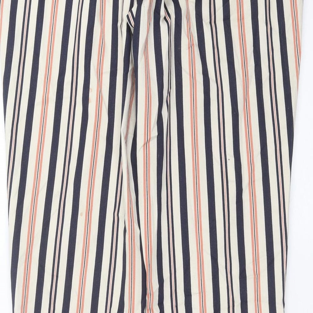 River Island Womens Beige Striped  Trousers  Size 8 L28 in