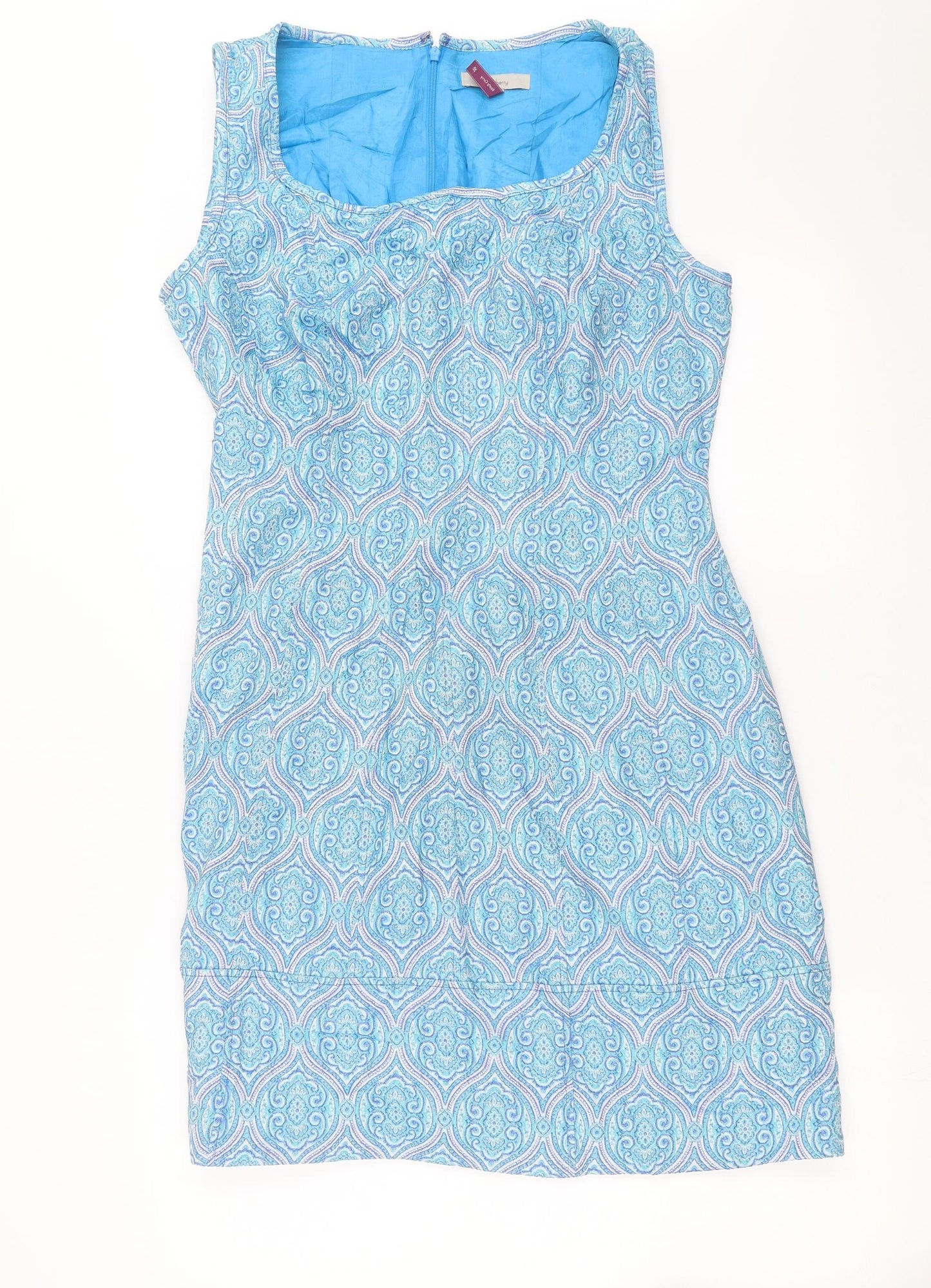 Pepperberry Womens Blue Geometric  Shift  Size 16