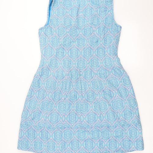 Pepperberry Womens Blue Geometric  Shift  Size 16