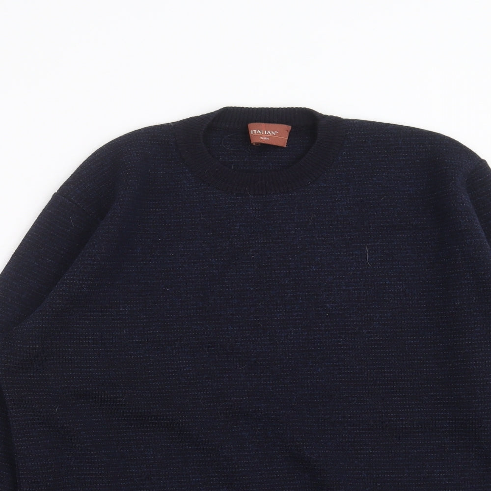 Marks and Spencer Mens Blue  Knit Pullover Jumper Size S