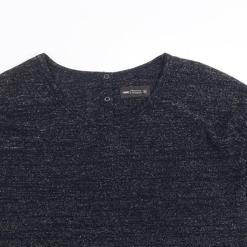 NEXT Womens Blue   Pullover Jumper Size 8  - glittery