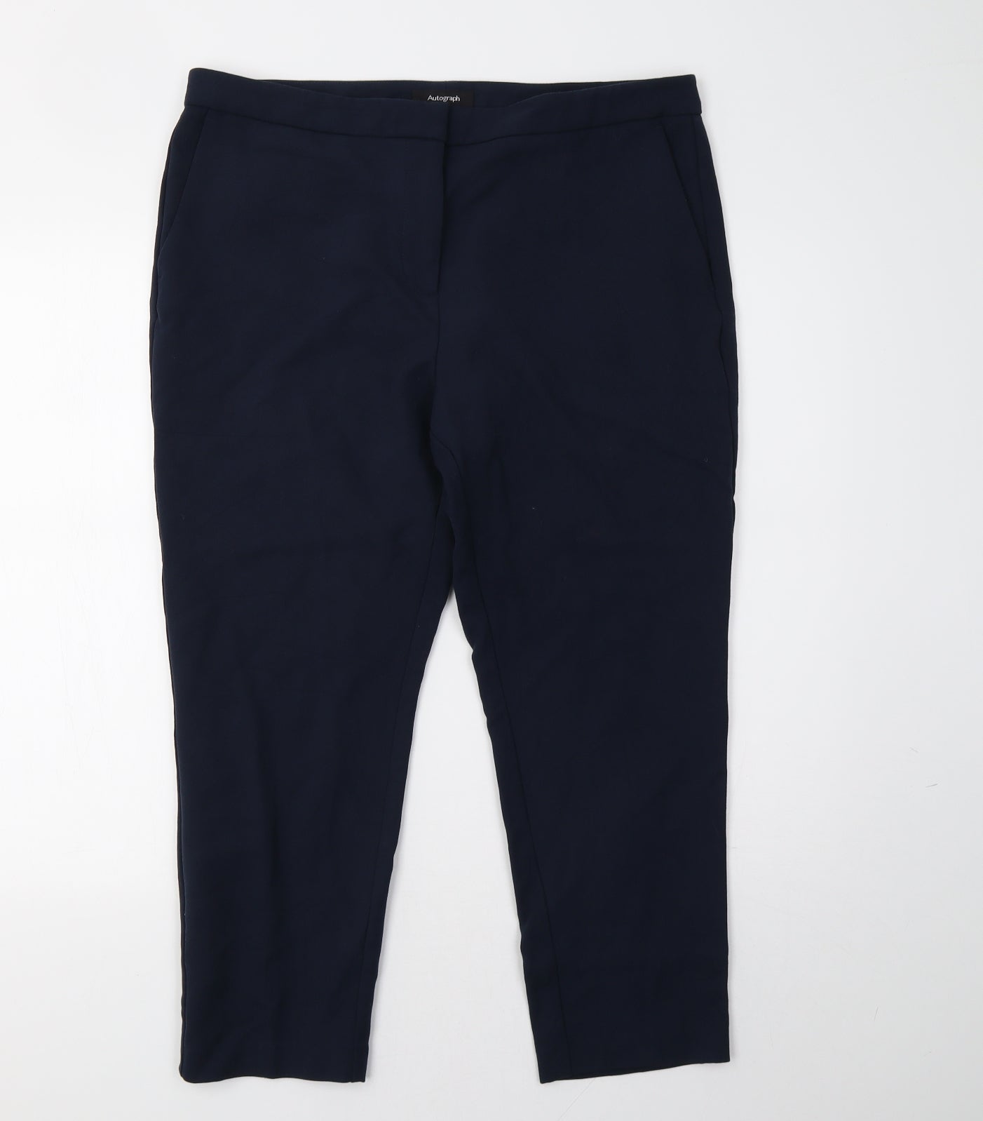 Marks and Spencer Womens Blue   Trousers  Size 16 L27 in