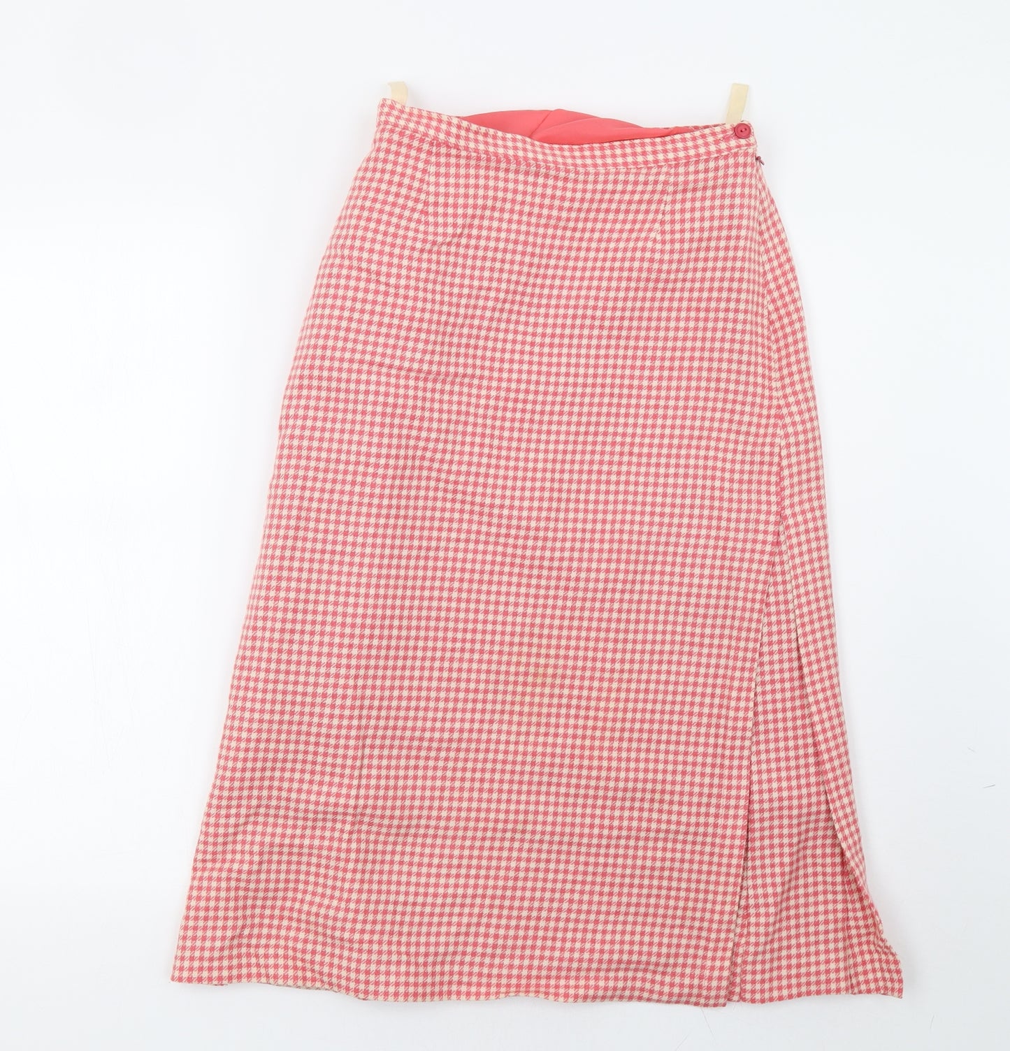 Alexon Womens Red Check  A-Line Skirt Size 12