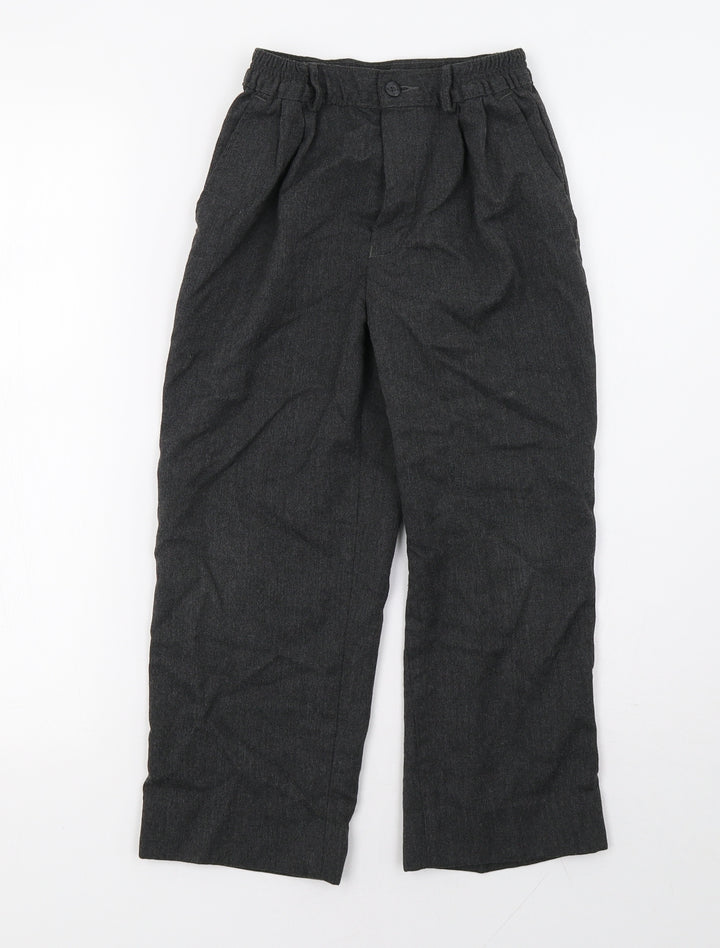Marks and Spencer Boys Grey Trousers Size 9 Months - school wear