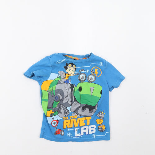 George Boys Blue   Basic T-Shirt Size 3-4 Years