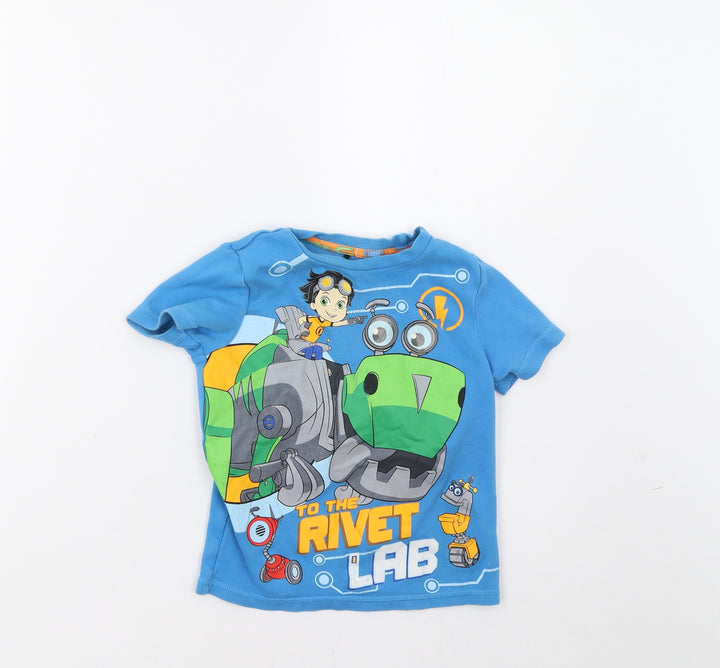 George Boys Blue   Basic T-Shirt Size 3-4 Years
